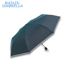 OEM Wholesale Cheap Promotional Cheap Custom 3 Fold Telescopic Windproof Reflective Custom Logo Umbrella for Warning Safety